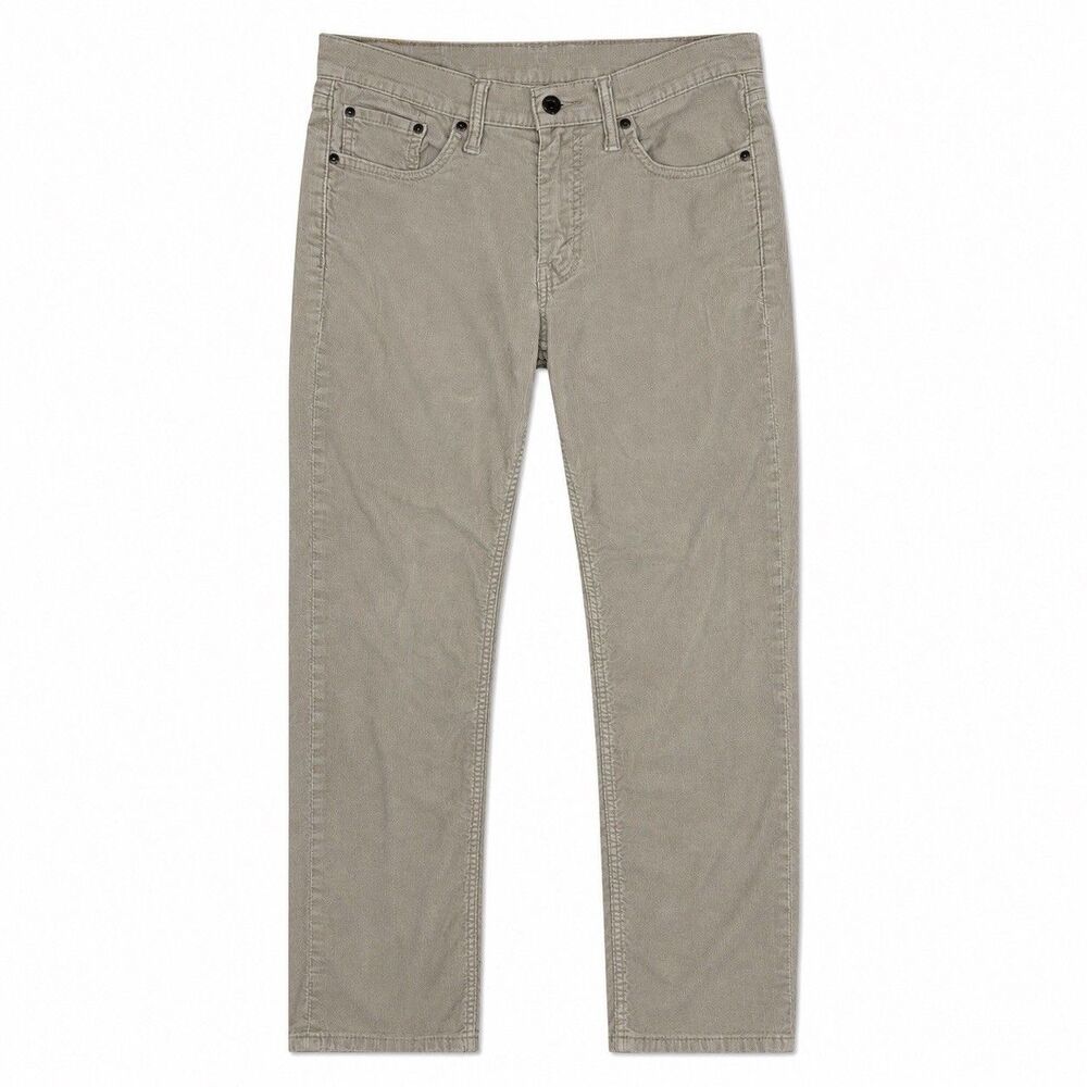 Levi’s 514 Corduroy Pants Men 29x30 Beige Khaki Straight Fit 5 Pocket Preppy